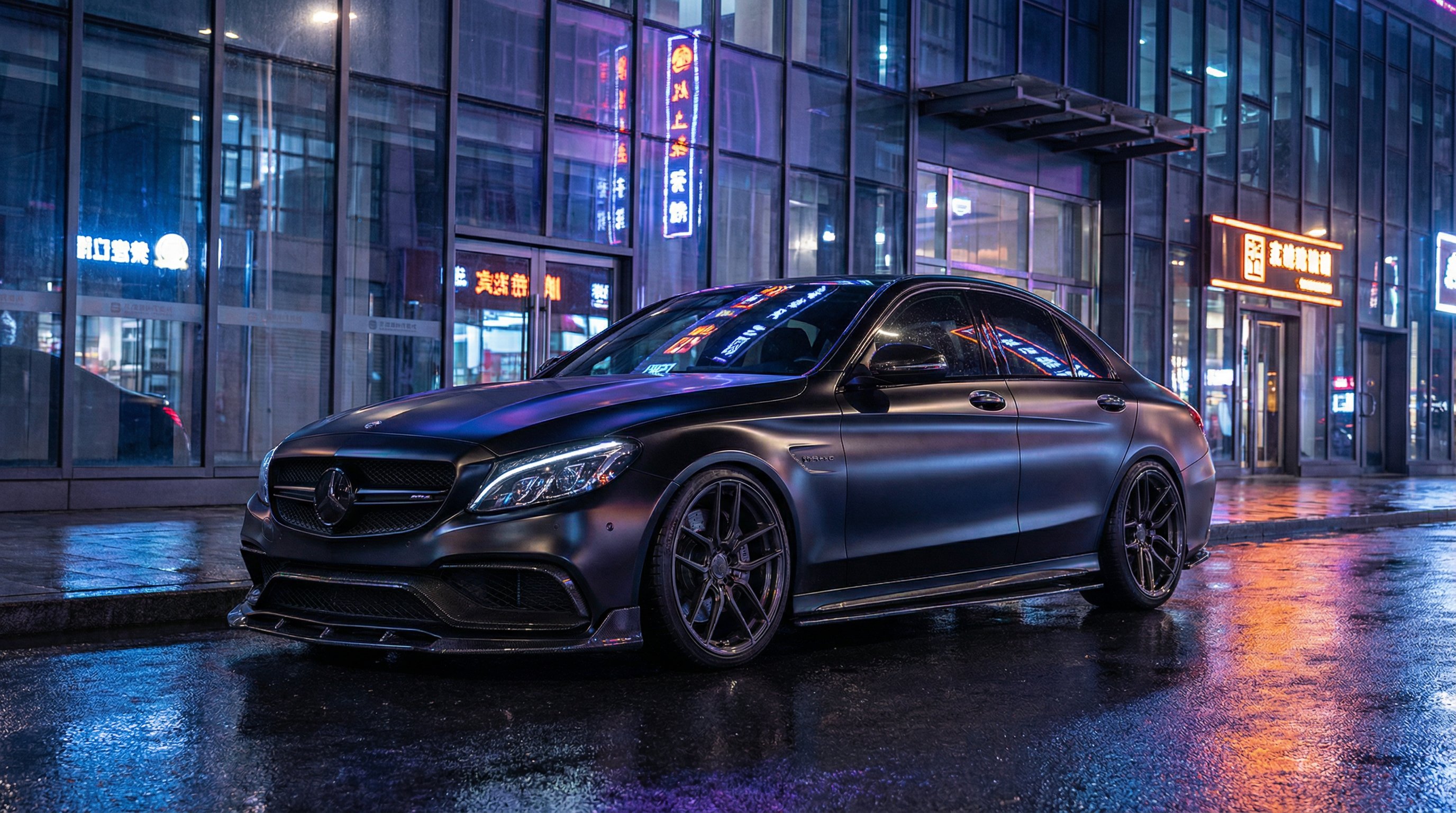 看片奔驰C63改装视频